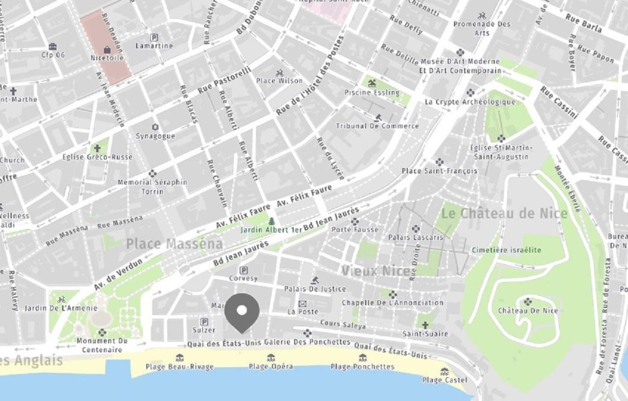 Aparthotel Riviera - Balcon Des Etats Unis - Old Town Promenade Des Anglais Nice Buitenkant foto